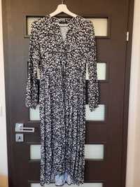 Mohito sukienka wiskoza r.38 czarna biała