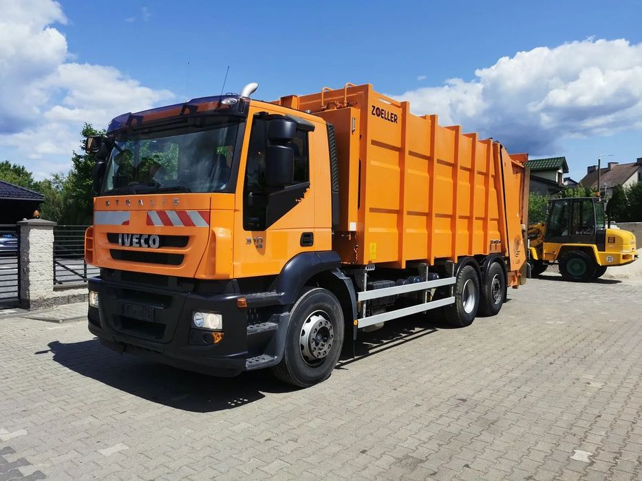 Iveco Stralis 310KM Euro 5 Zabudowa ZOELLER Serwiowana Z Niemiec Kamery Stan SUPER  Śmieciarka Tył Oś Skrętna KLIMA TYLKO 143 000km 79500 NETTO