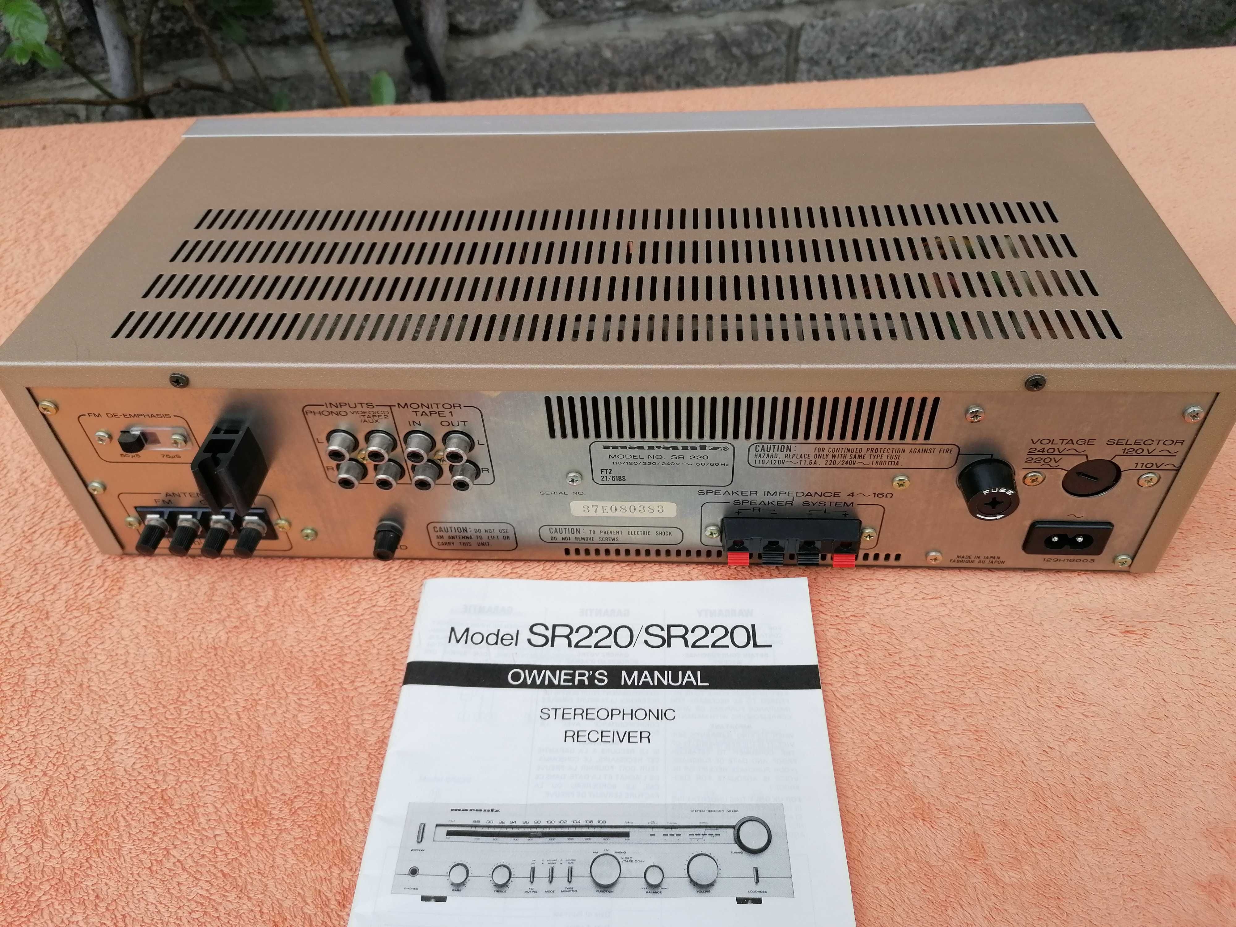 MARANTZ SR 220 Japoński Amplituner + Oryginalna Instrukcja