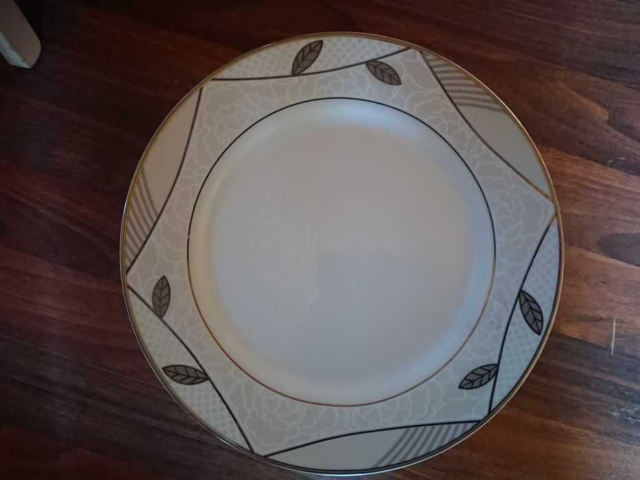 Talerz 23 cm porcelana Chodzież komplet 6 sztuk