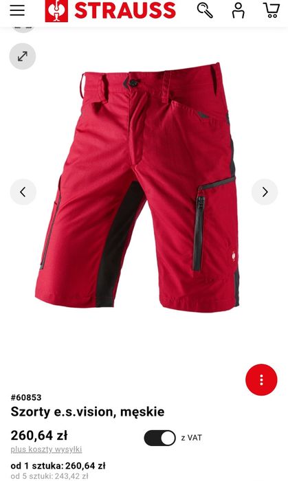 Spodenki robocze Engelbert Strauss roz. 50