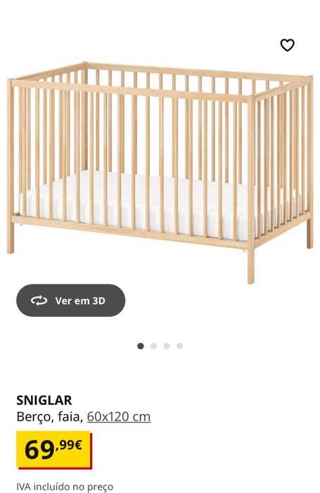 Berço para bebe IKEA