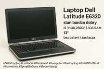Dell Latitude E6320 i5 / HDD 256GB / 13” / bez baterii i zasilacza