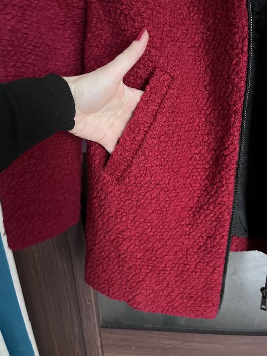 Płaszcz bordowy damski Primark r.M/L,