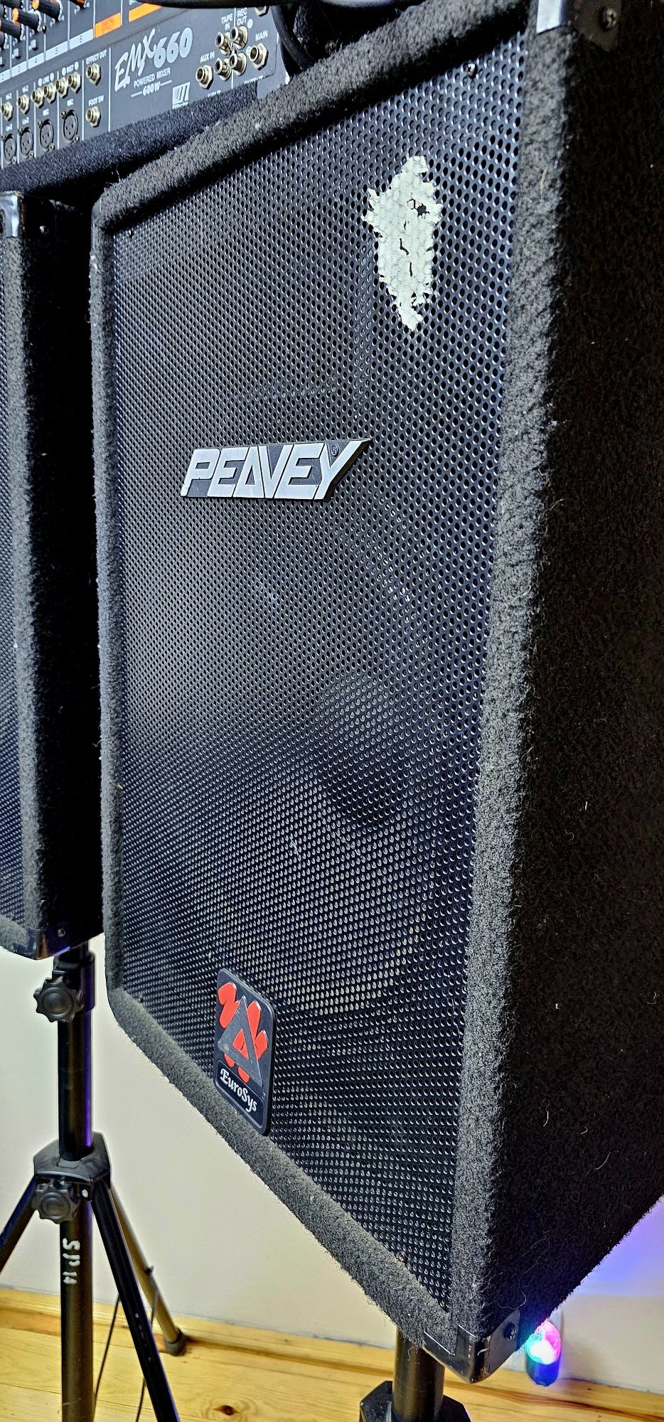 Yamaha EMX-660 Powered Mixer+Peavey Eurosys 3 zestaw nagłoś