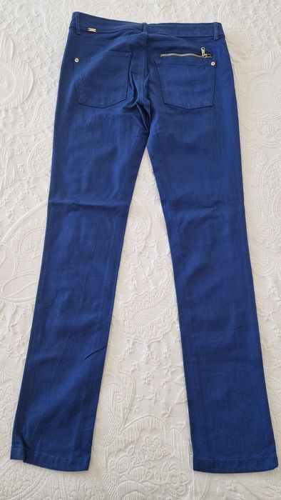 Calças azuis Zara tamanho 38 high waist