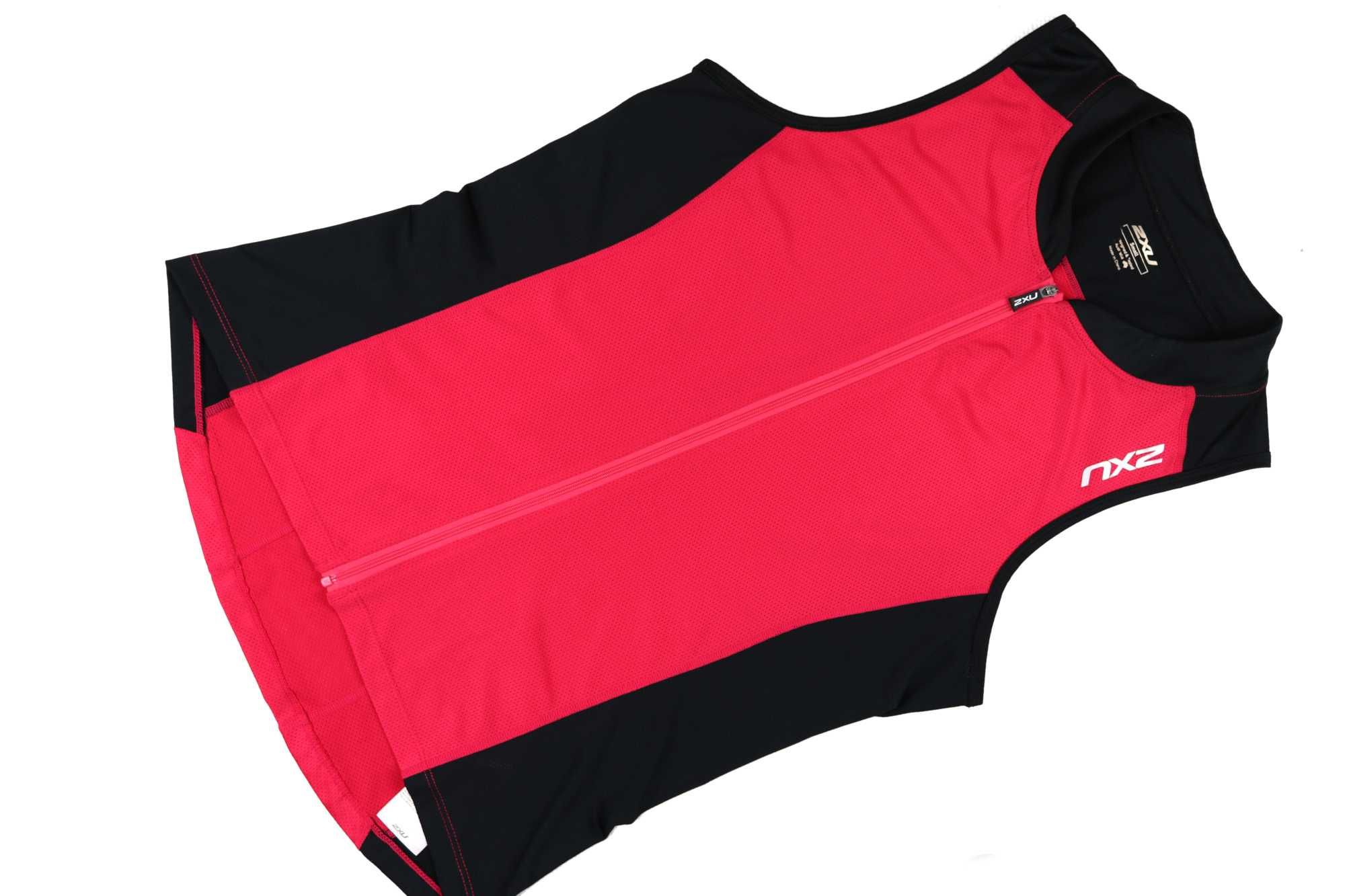 2XU koszulka triathlonowa czerwona Zip man S