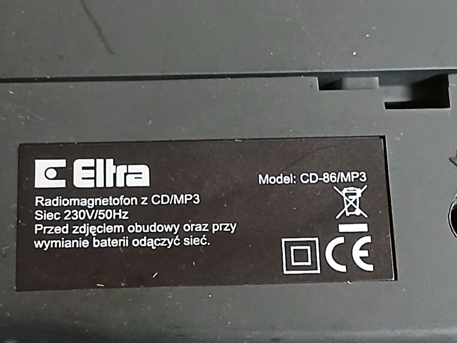 Radiomagnetofon + CD mp3 marki Eltra model CD-86/mp3