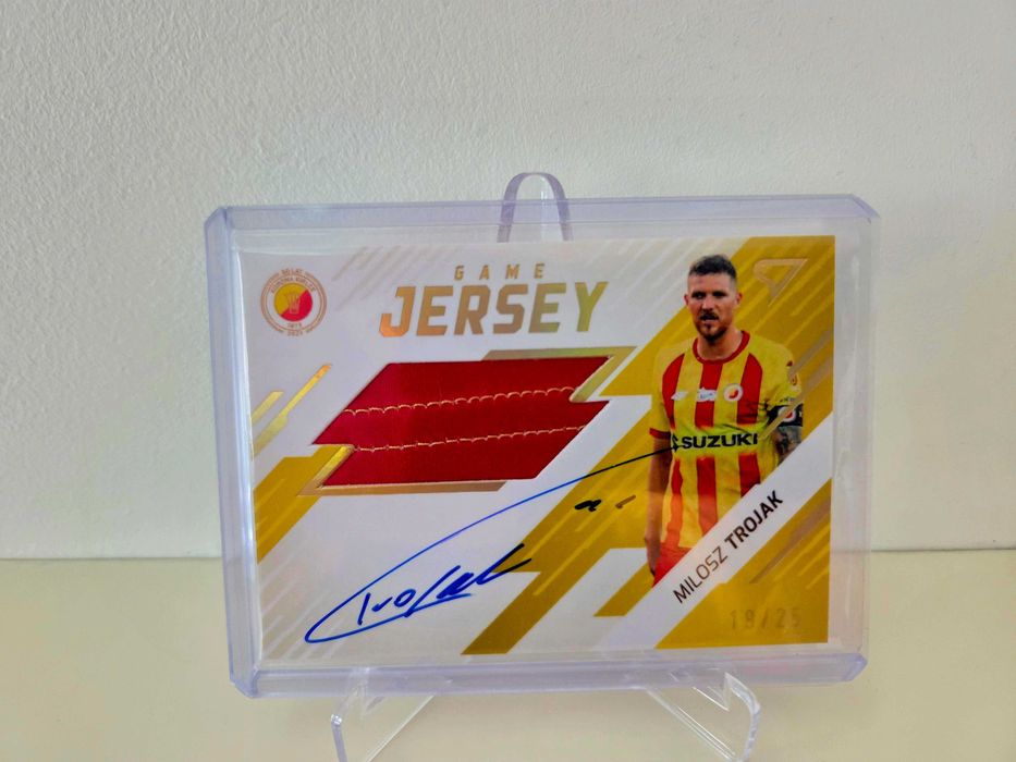 Karta 2023-24 Ekstraklasa Game Jersey Signature #GJS-MT Milosz Trojak