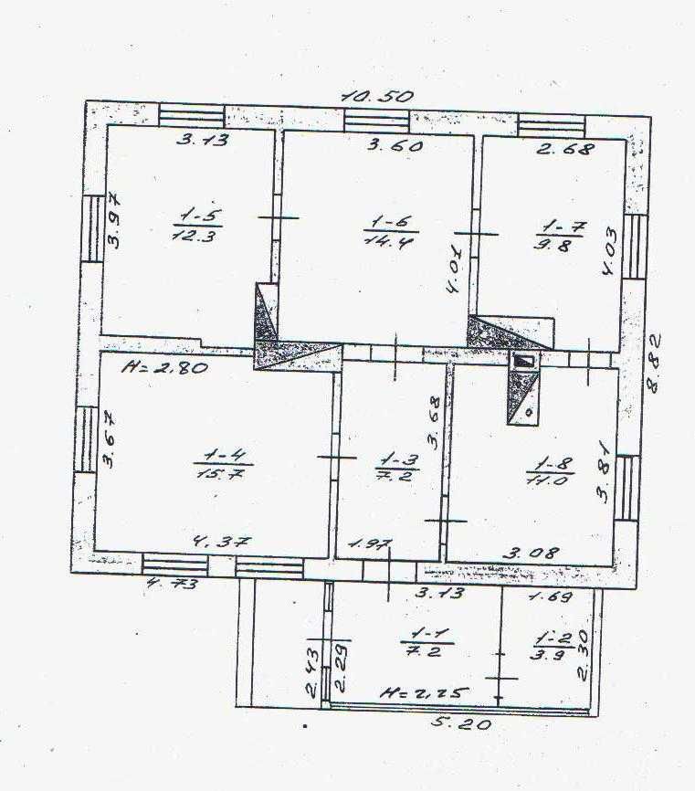 № 4946 - Будинок в в центрі села Стирти (Черняхівський район), 1-пов.