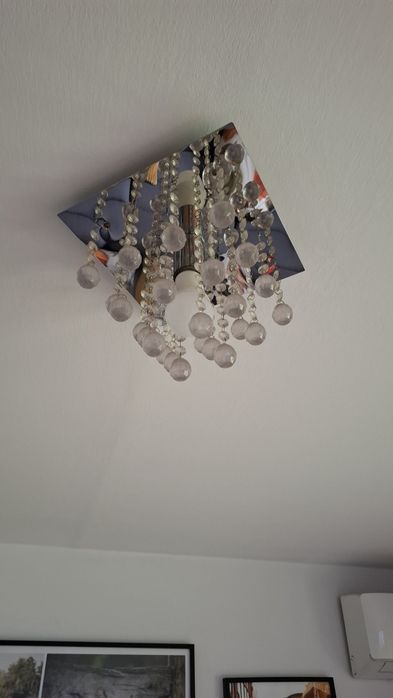 2x żyrandol +lampka nocna