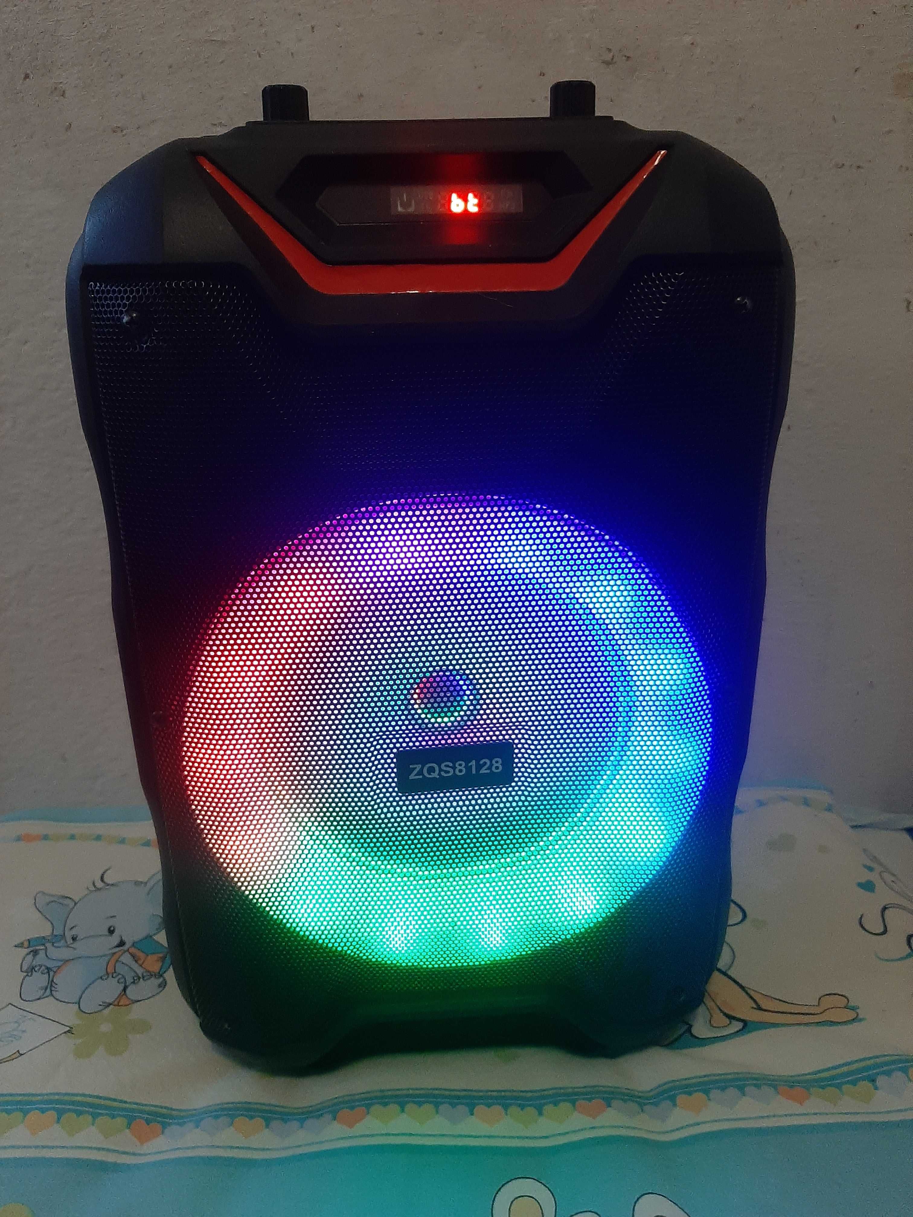 аудиоколонка zqs 8128 LED Bluetooth