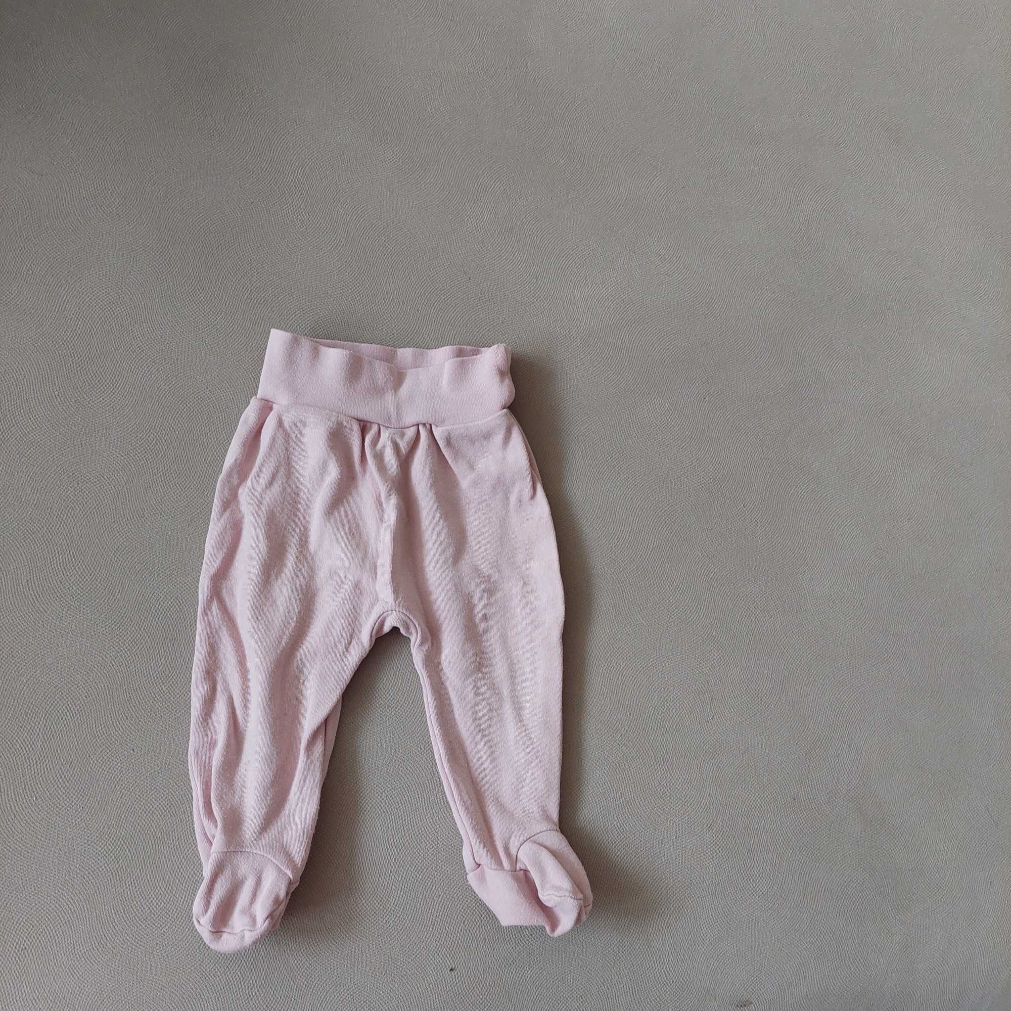 Rozowe spodnie 62 cm