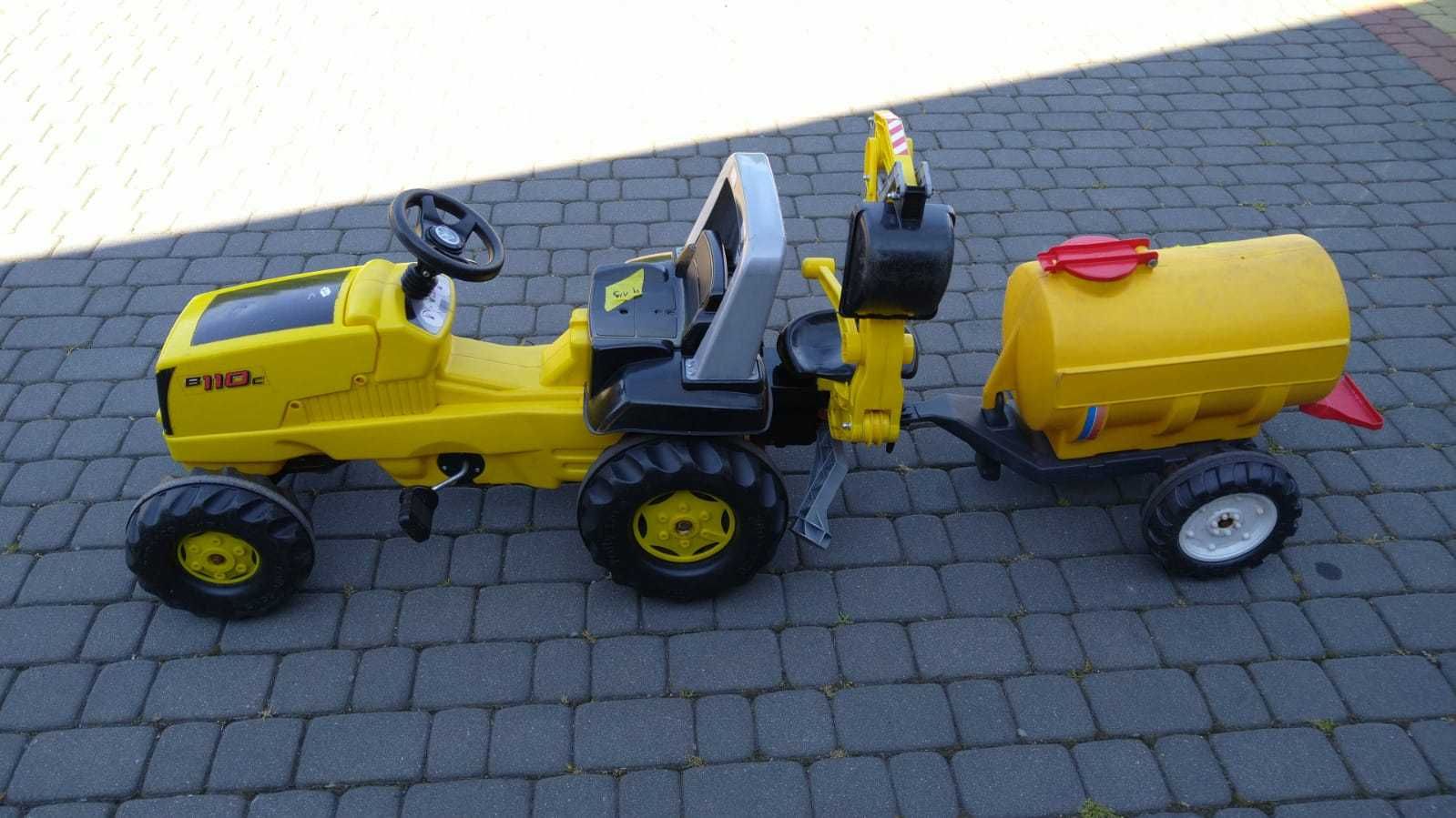 Rolly Toys Traktor Na Pedały New Holland Koparka łyżka tylna