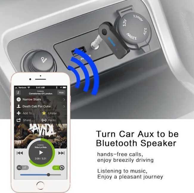 Recetor Bluetooth 5.0 2 em 1