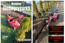 Glebogryzarka Koparka łańcuchowa wynajem