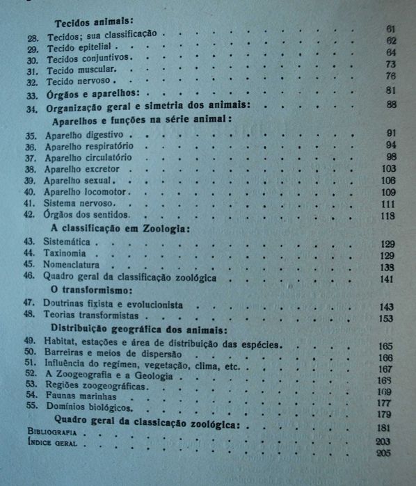 As Bases da Zoologia de António Machado - 1º Edição Ano de 1943