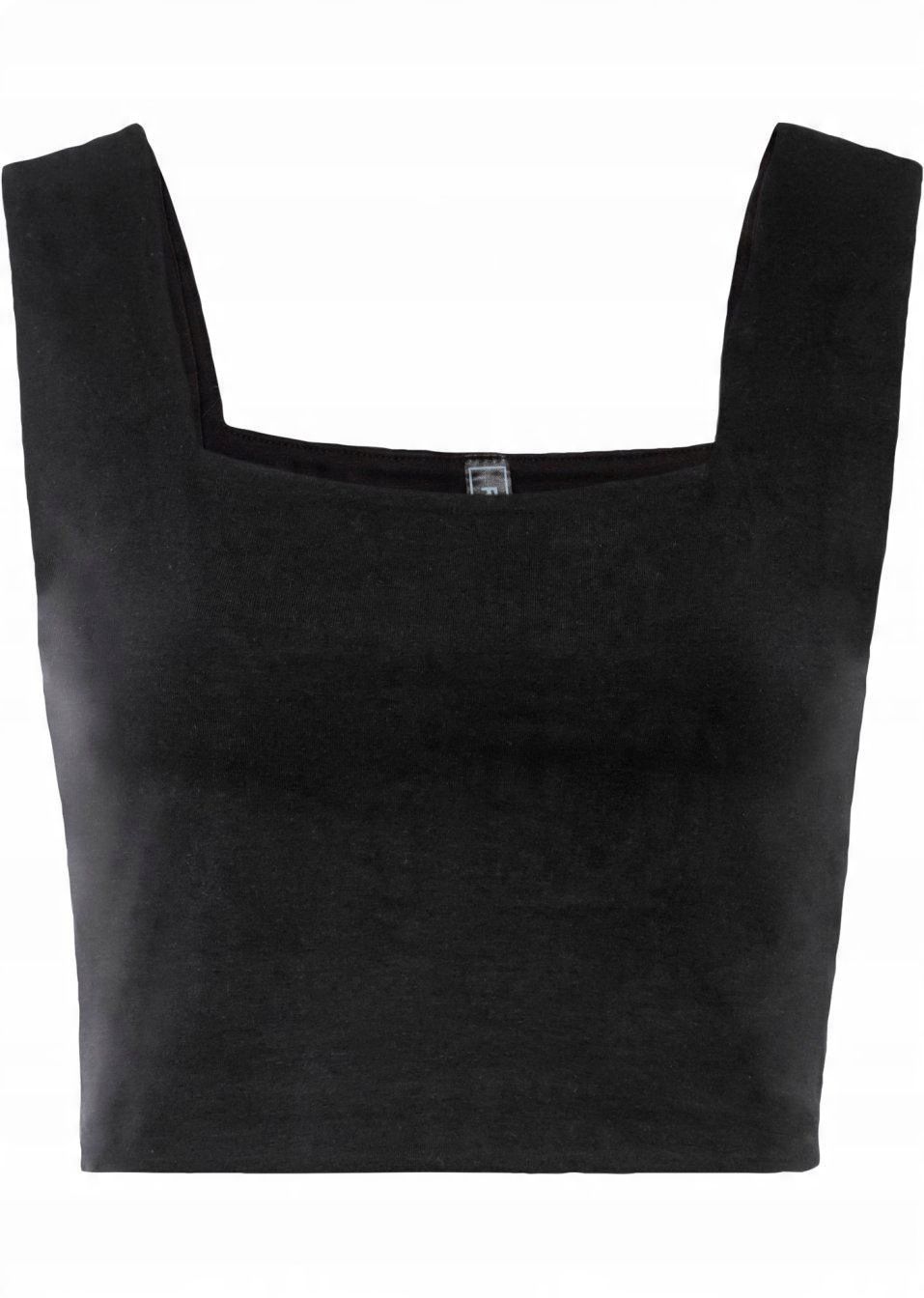 B.P.C top czarny krótki 40/42.