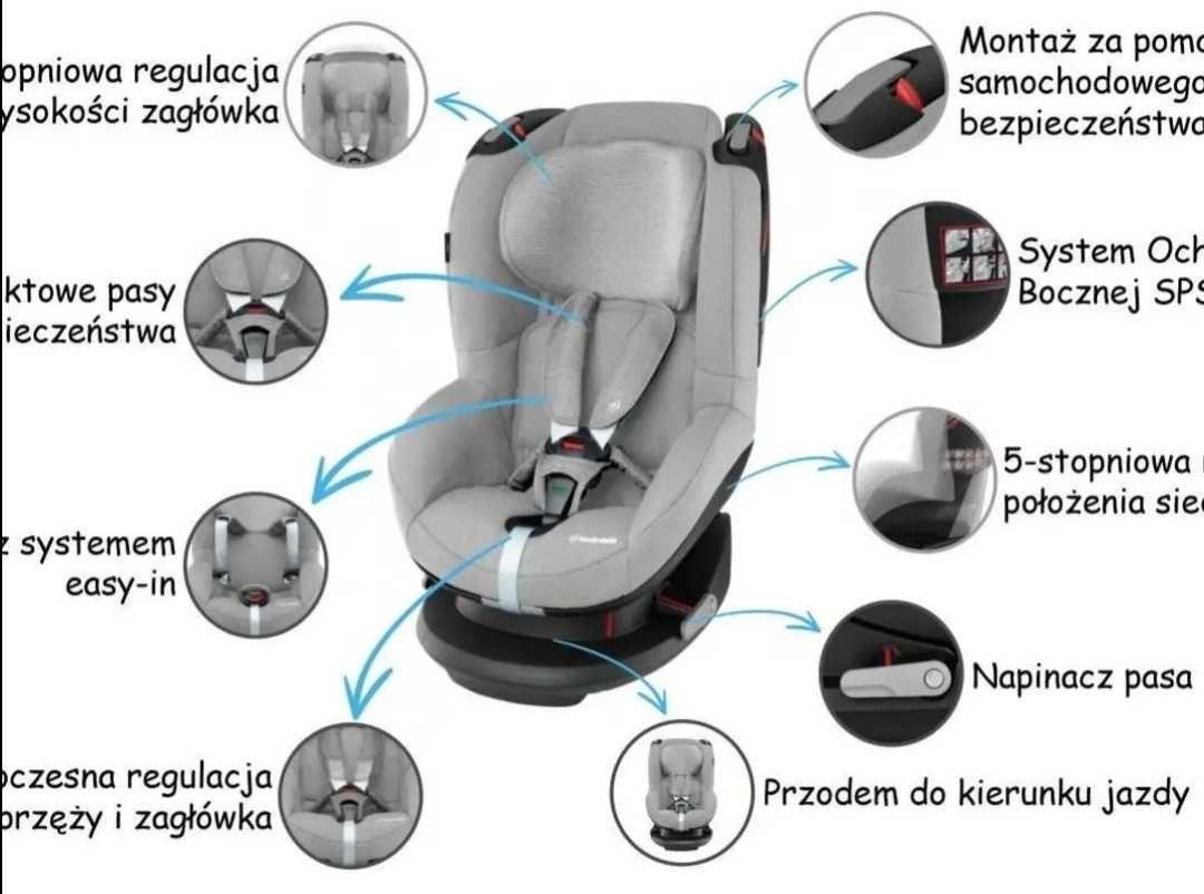 Maxi Cosi Tobi 9-18 kg fotelik samochodowy dziecko auto pasy