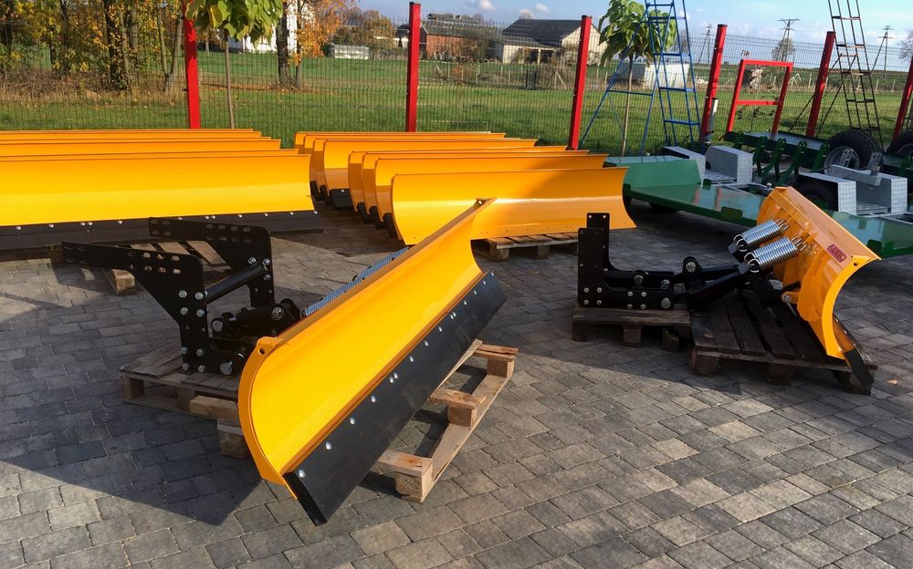 Pług śnieżny do wózka widłowego, ładowarki, ciągnika, TUZ, Euroramka