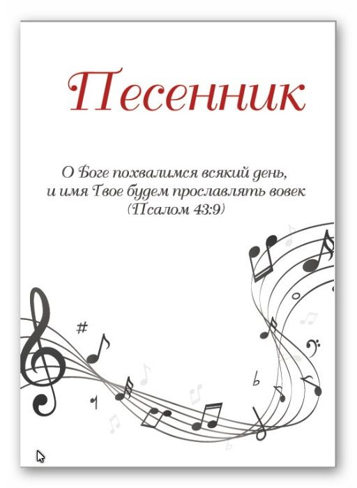 Христианская литература песенник "Нового поколения"