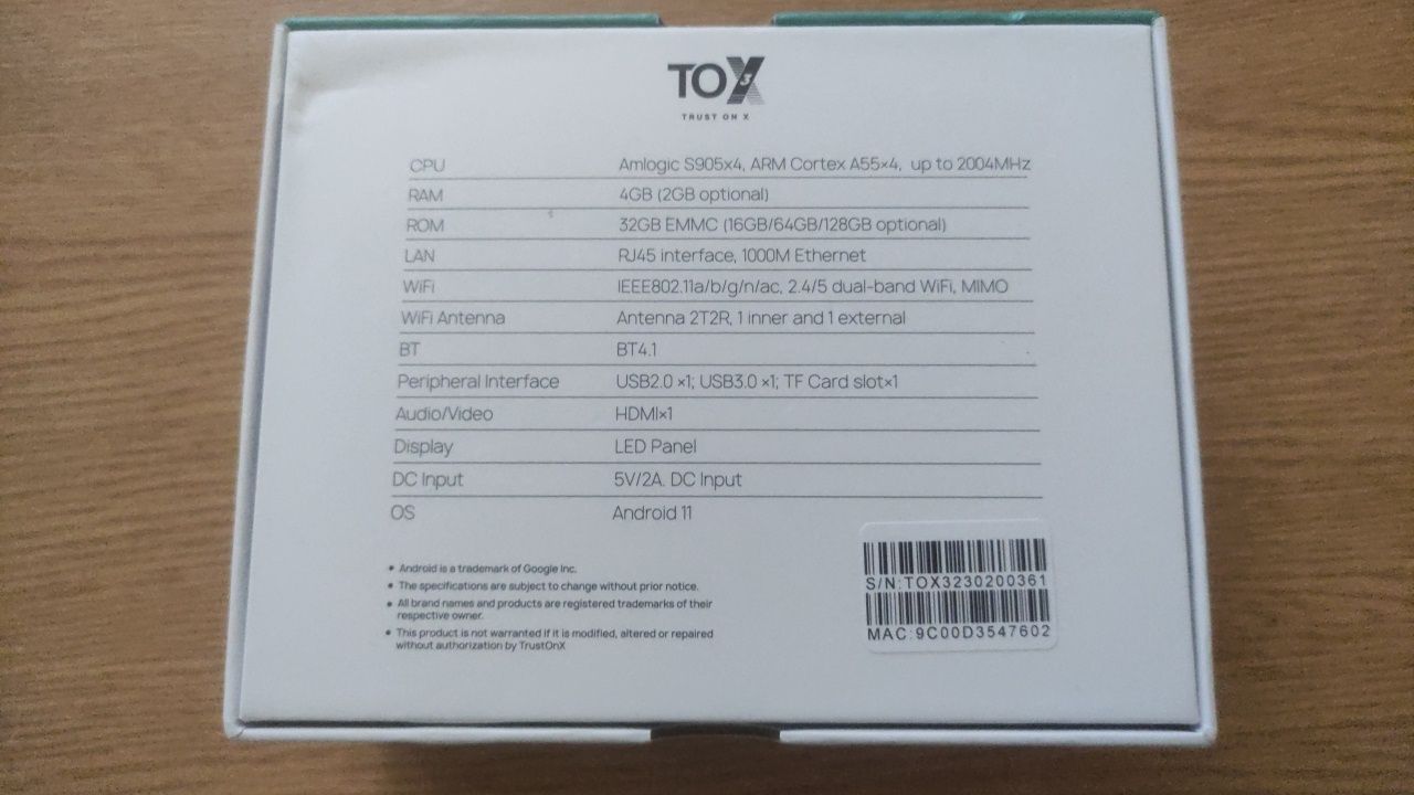 НОВА ТВ приставка TOX3 (рев.2) 4/32 Android 11 Smart TV Box НАЛАШТОВАН