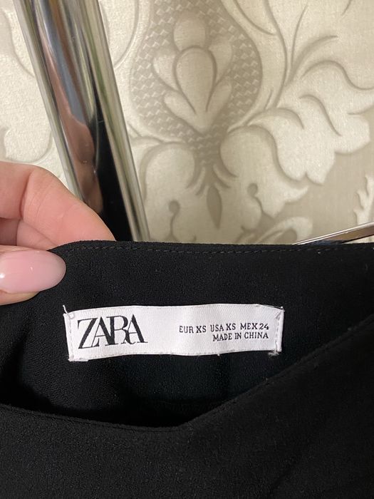 Чорні широкі штани палаццо zara