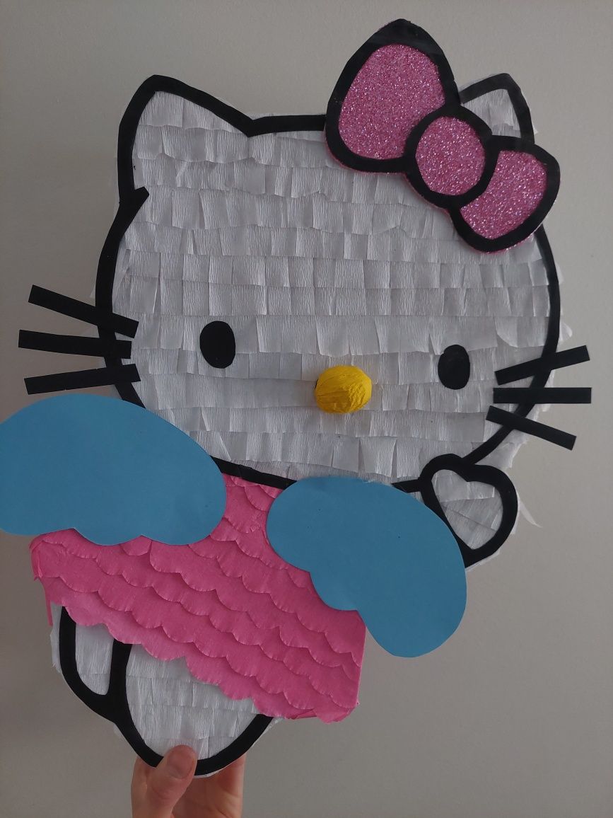 Piniata hello kitty kotek urodziny 42cm kij