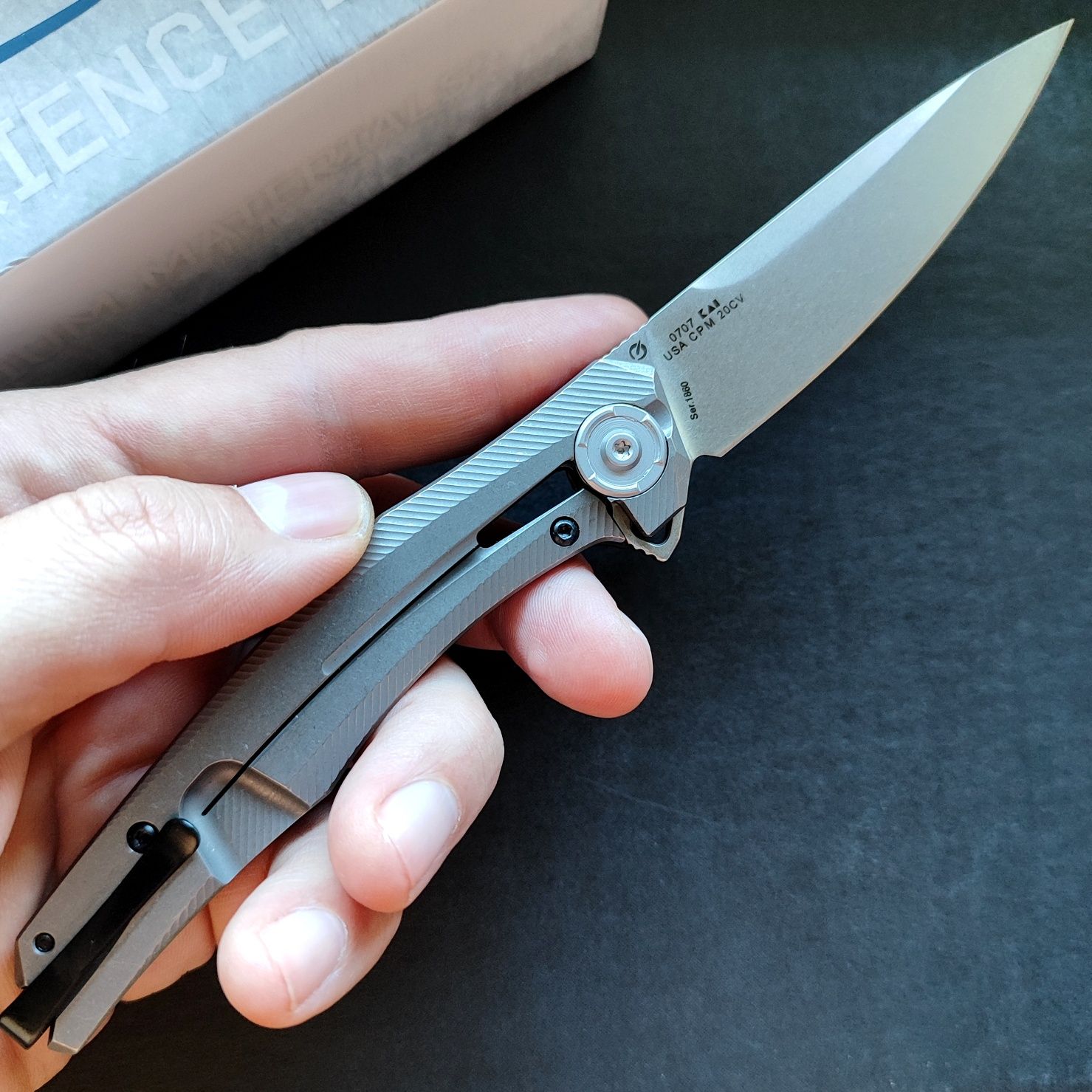 Нож Джентльмен Zero Tolerance 0707 CF Titanium