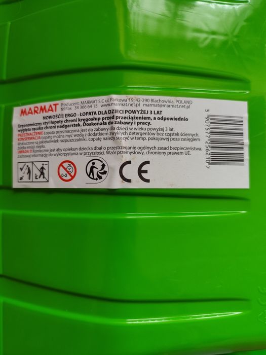 Nowa marmat łopata do śniegu plastikowa dla dziecka dziecięca