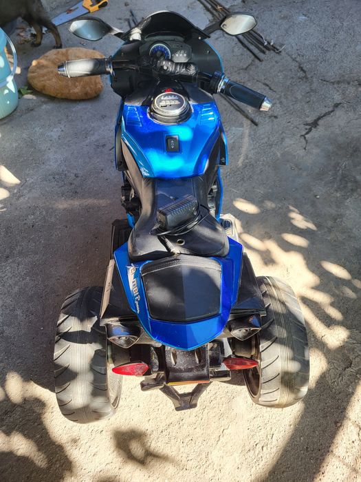 Дитячий трьох колісний електро мотоцикл