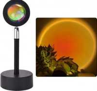 Проекційна лампа Sunset Lamp з ефектом заходу/сходу сонця