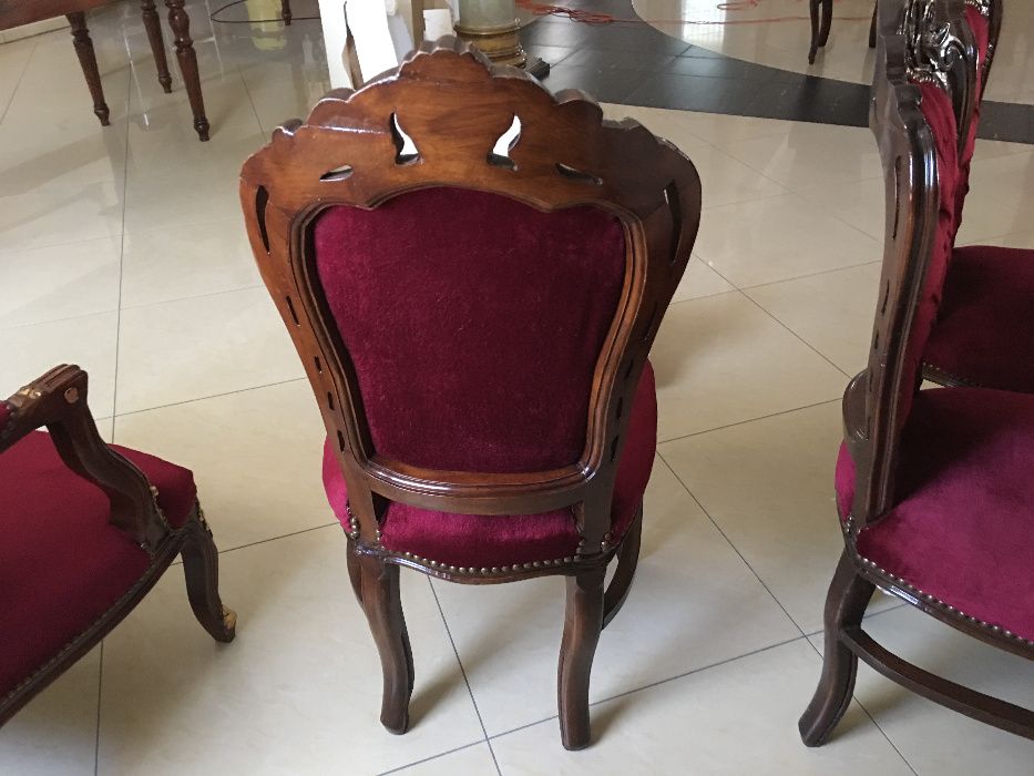 krzesła lite drewno,rzeżbione bardzo wygodne duże