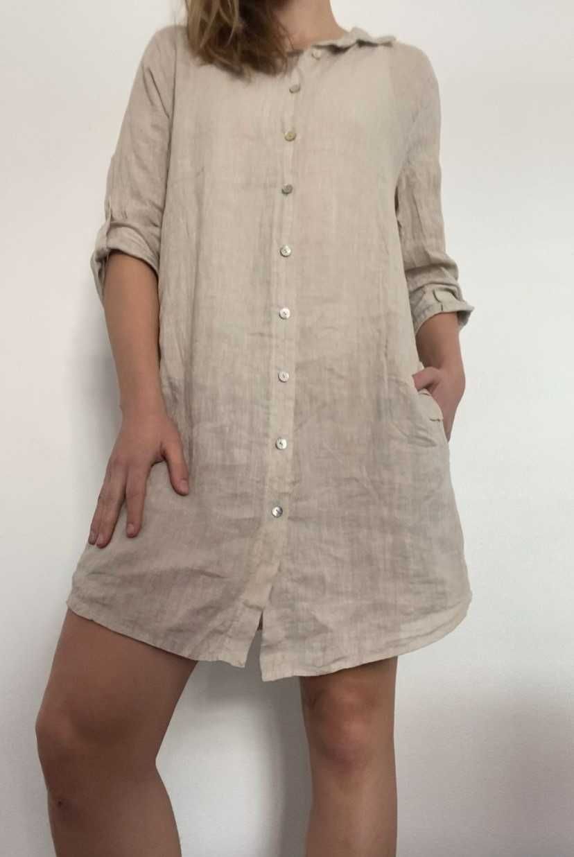 Chemise Ana Midi Bege