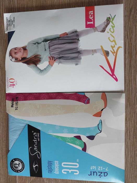 Rajstopy dziewczęce 2 pary rozm. 152-158