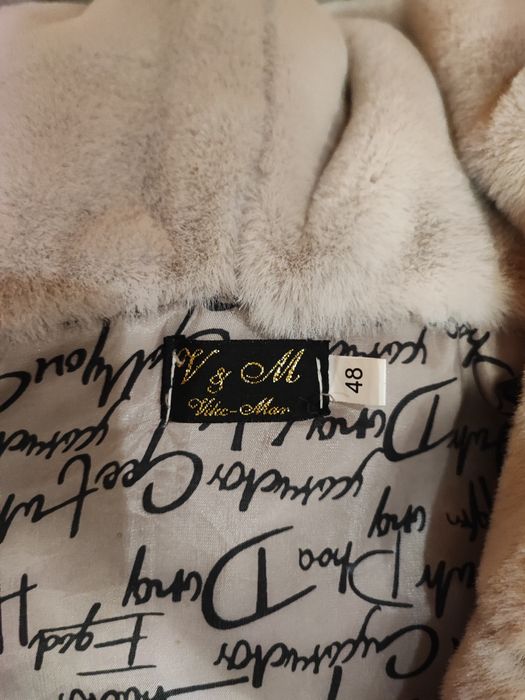 Еко шуба,колір пудра