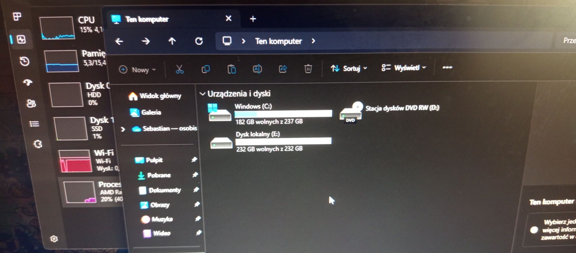 Komputer stacjonarny| Ryzen 5 5600g | GTX 950 | 16gb ram | 512gb