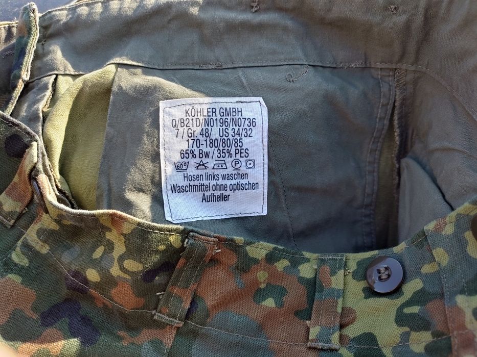 Spodnie BW Flecktarn, rozmiar 48, KOHLER, nowe!