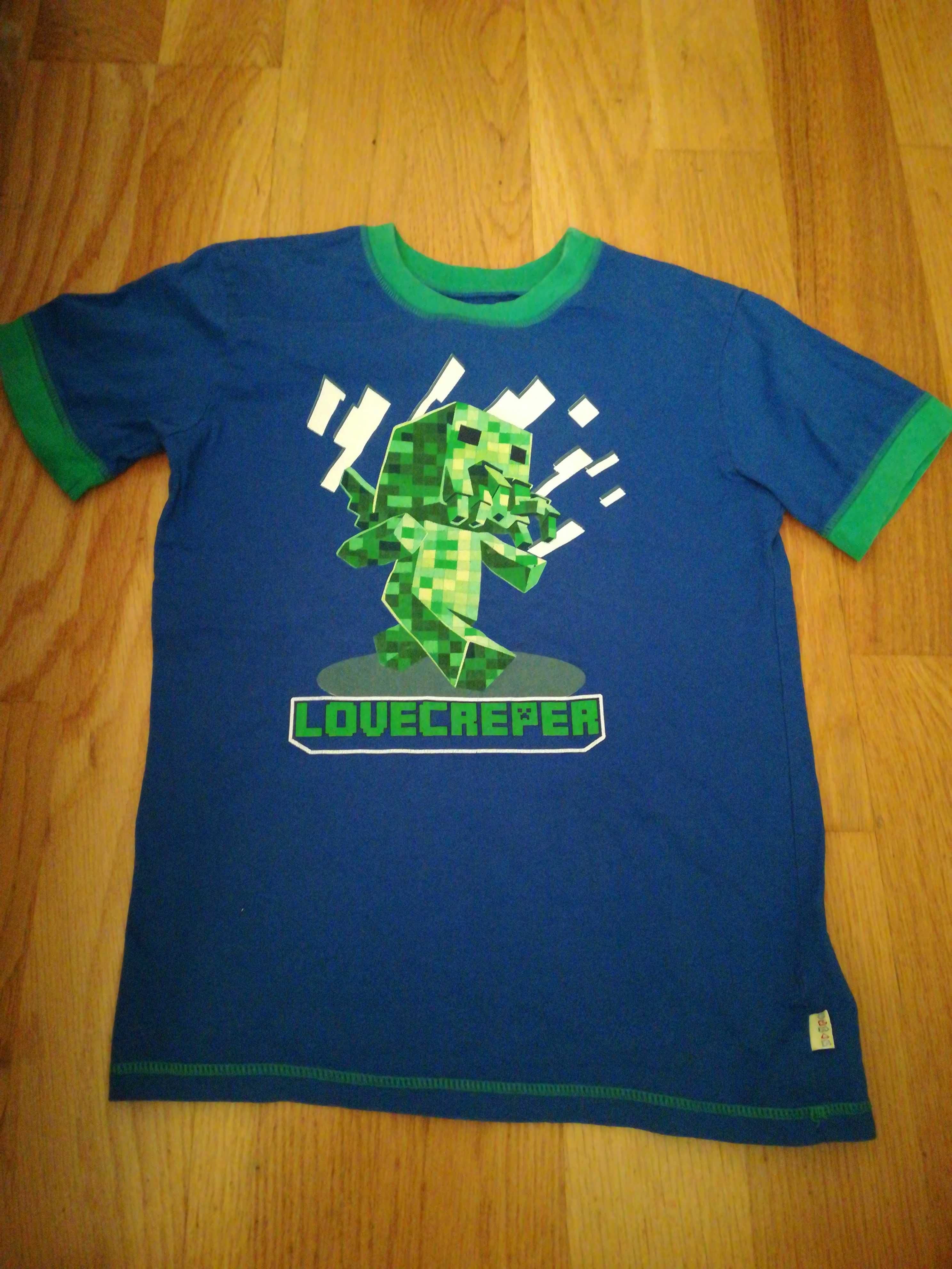 T-shirt chłopięcy Minecraft-love creper