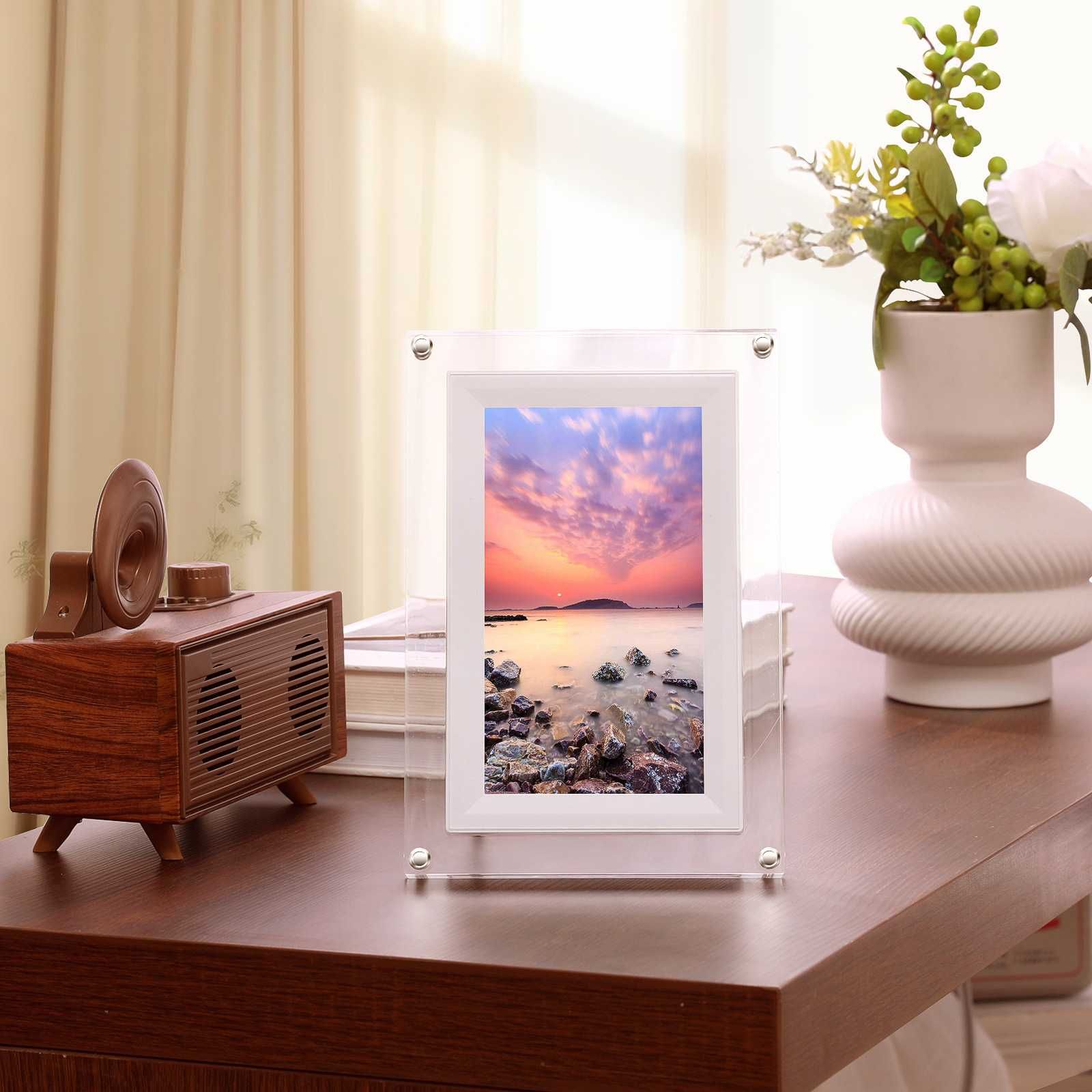 Цифровая фоторамка WiFi со слайдшоу и видеопроигрывателем FRAMEO Frame