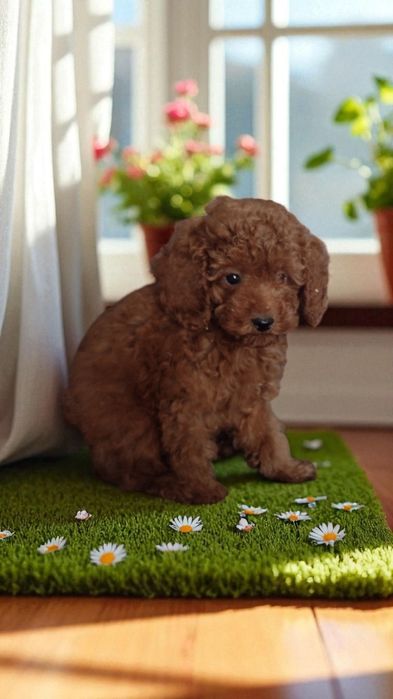 Pudel Toy/miniaturka RED suczka z rodowodem