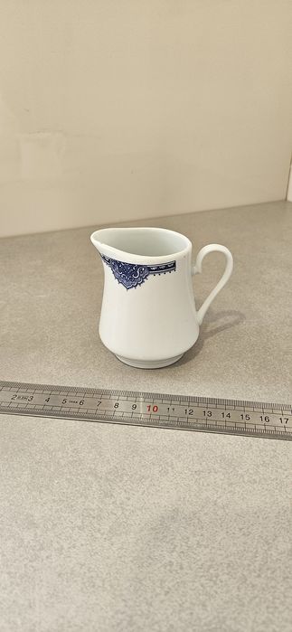 Serviço de Café Porcelana Azul e Branco 15 Peças - Novo na CaixaServiç