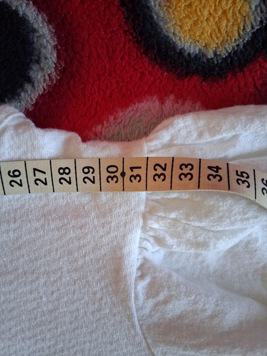 Zara biała bluzeczka dziewczęca r. 128