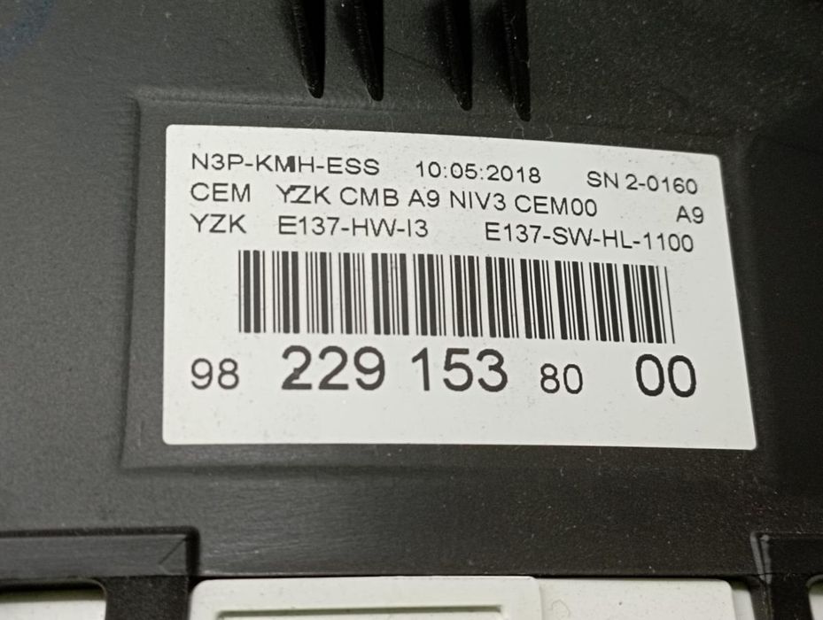 Quadrante / painel de instrumentos PEUGEOT 208