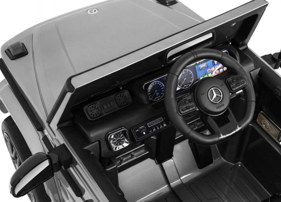 Mercedes AMG G63 dla dzieci Lakier Pilot + MP3 LED elektryczne akumula