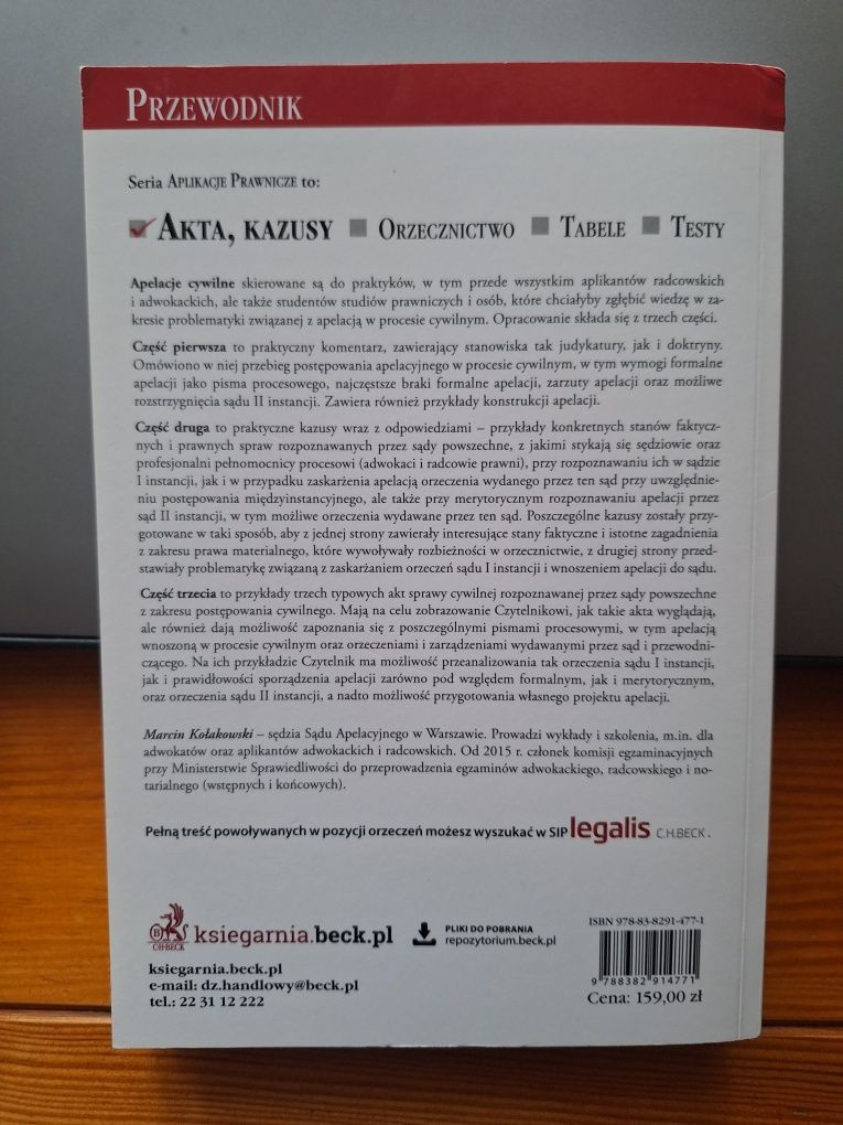 Marcin kołakowski apelacje cywilne cywil kc kpc dla aplikantów