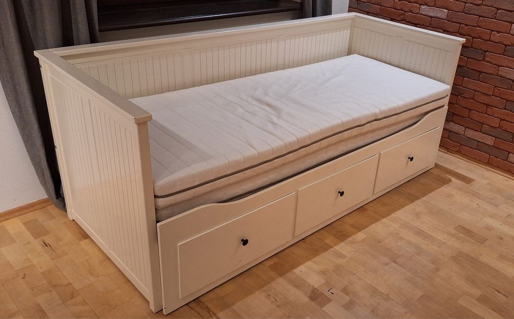 Łóżko białe Hemnes Ikea