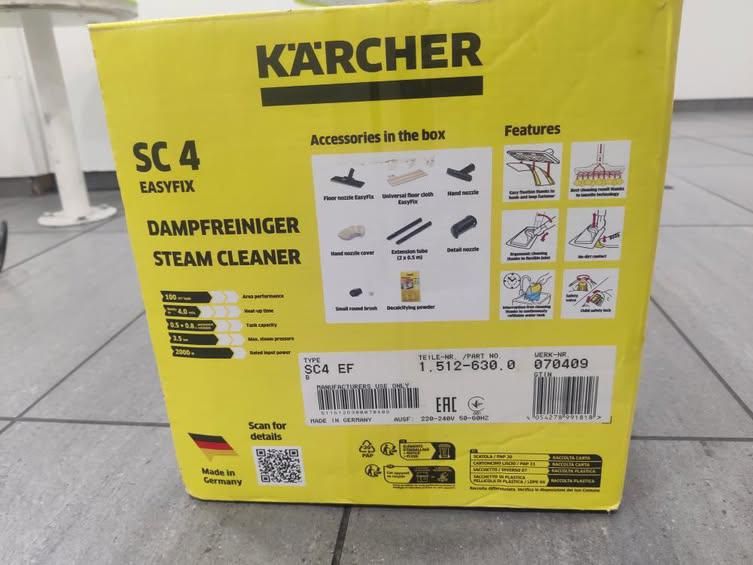 limpador a vapor SC 4 Easyfix da Karcher,