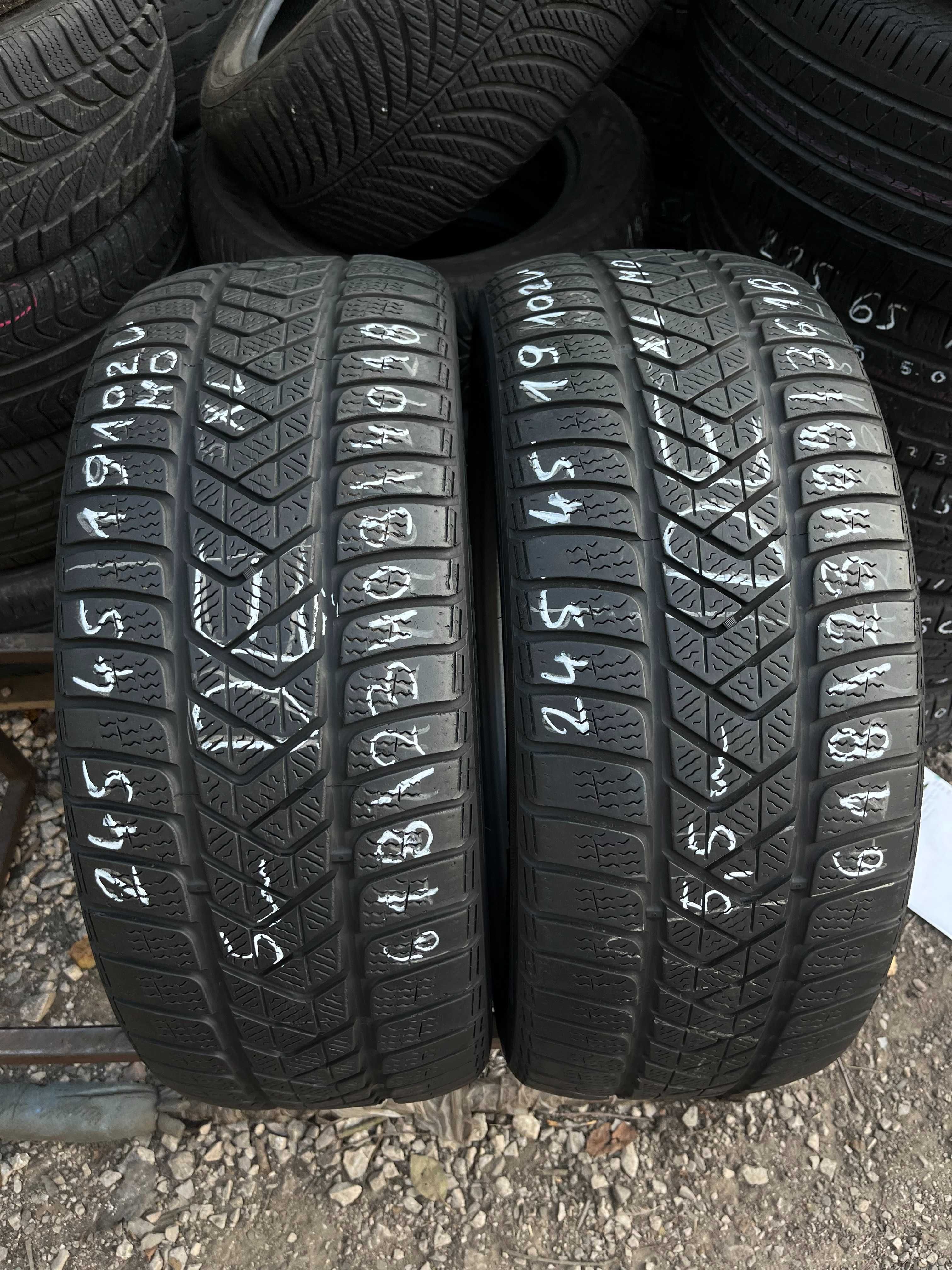 2 szt. opony używane zimowe 245/45R19 102V XL MO Pirelli Sottozero 3