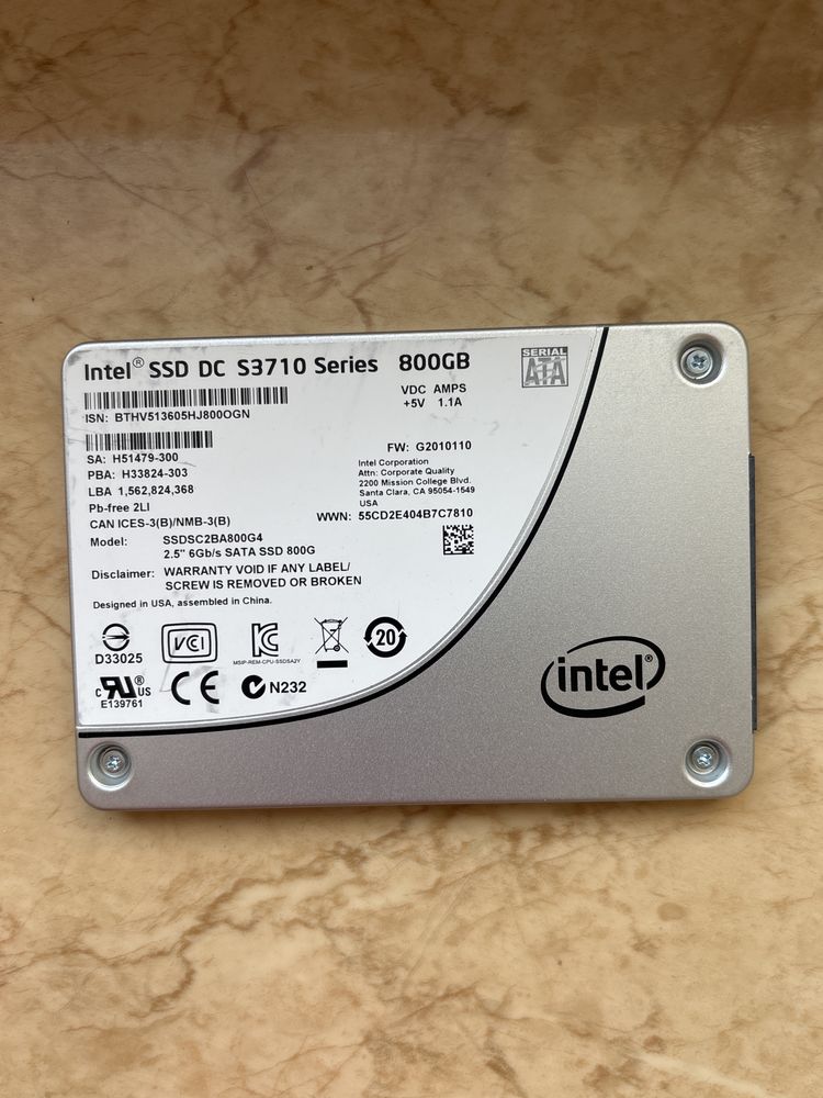 SSD Intel DC S3710 Series 800Gb 2.5" SATAIII MLC